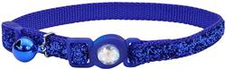 COASTAL Safe Cat Fashion Collar 3/8 x 8-12 Inch - Blue Glitter